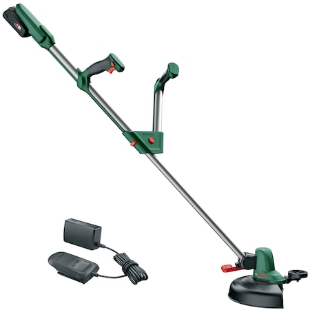 Trimmer pe acumulator pentru tuns gazon/iarba Bosch Universal GrassCut 18V-260, 18 V,diametru taiere 26 cm, maner telescopic 120 - 140 cm, include: acumulator 18 V 2.0 Ah + incarcator