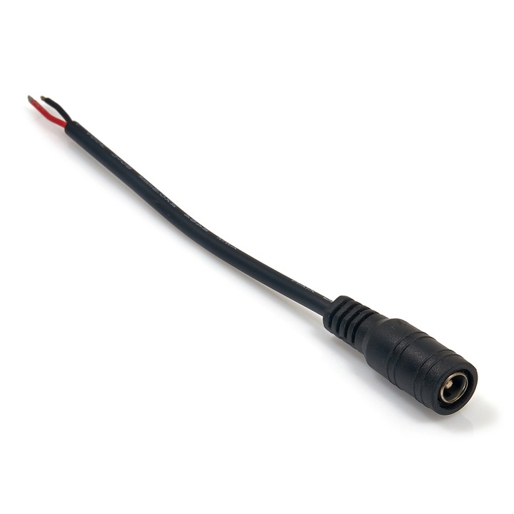 Конектор за LED ленти Koloreno, 12V/24V, 15см, Черен