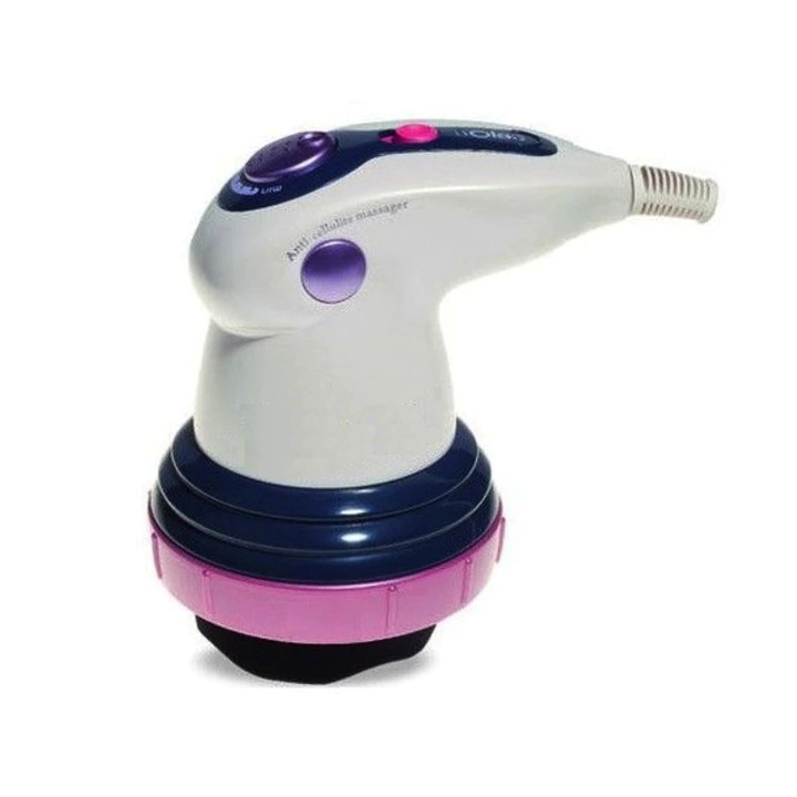 Aparat anticelulitic SYNO, cu 4 capete, Destinat masajului corporal, tonifiere si relaxare, Alb