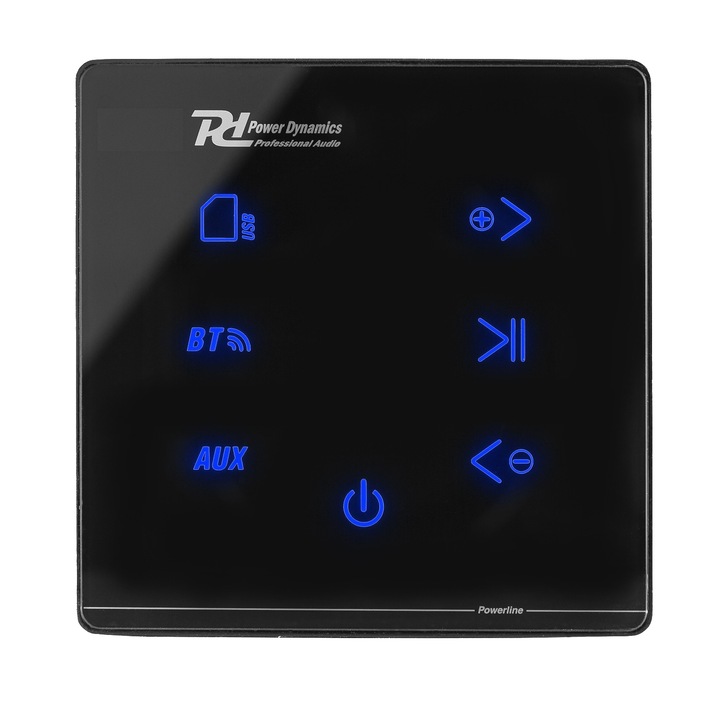 Стенен аудио усилвател, 40W RMS, Bluetooth/USB/SD, черен, Fenton POWERLINE A50B