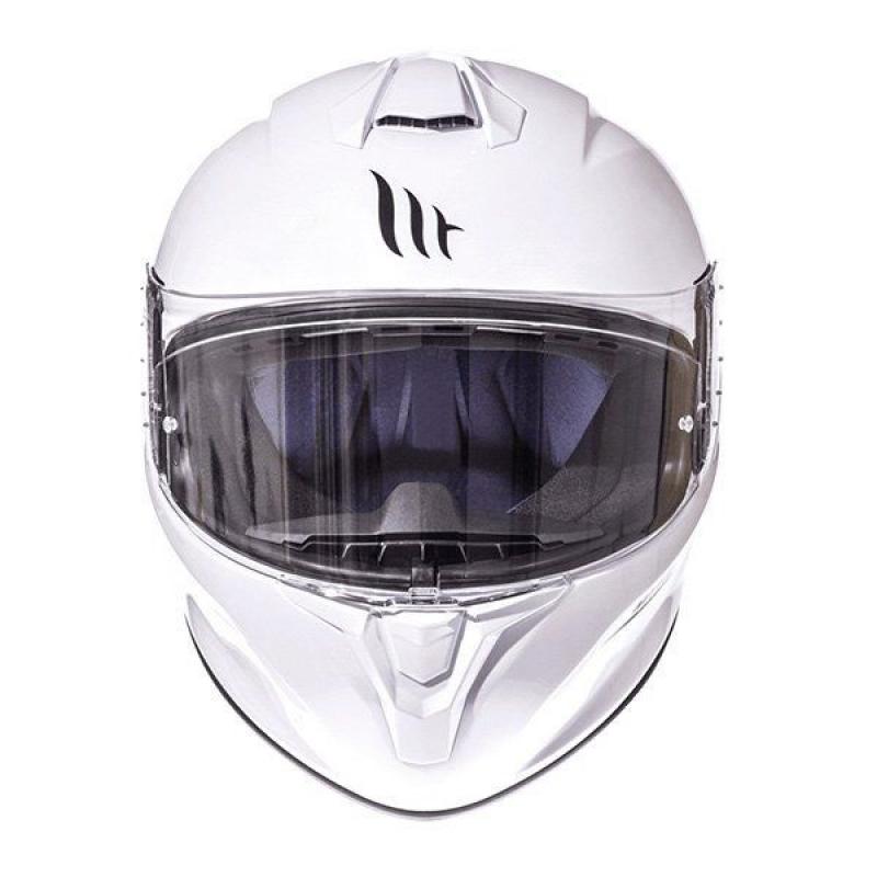 MT Helmets Targo motoros bukósisak, fényes fehér, L 59-60cm