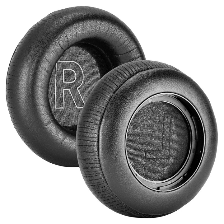 Комплект 2 наушника PadForce за слушалки Bang & Olufsen Beoplay H9 / H9i / H7, On-Ear - черни, естествена кожа