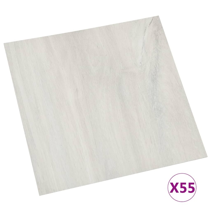 vidaXL 55 db krémszínű öntapadó PVC padlólap 5,11 m² 324656