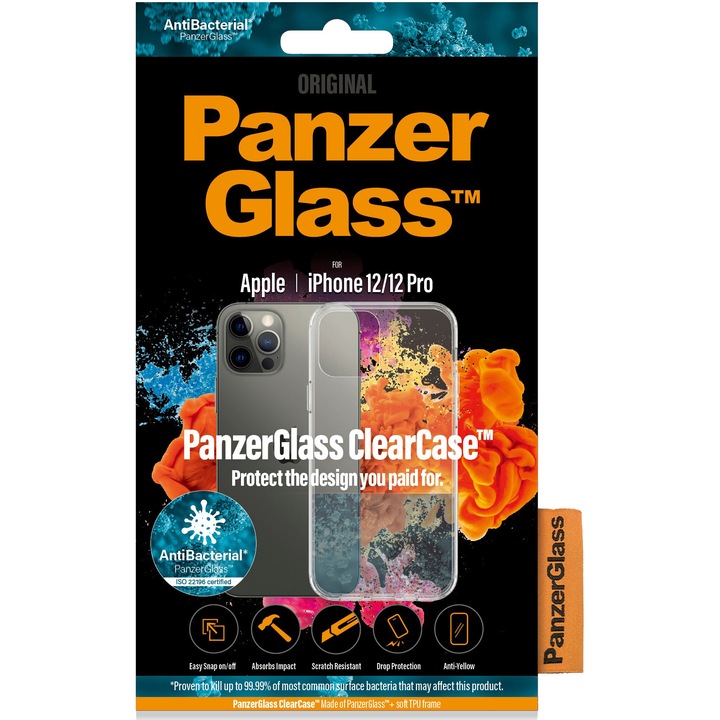 PanzerGlass védőtok Apple iPhone 12 | 12 Pro, átláthatóság