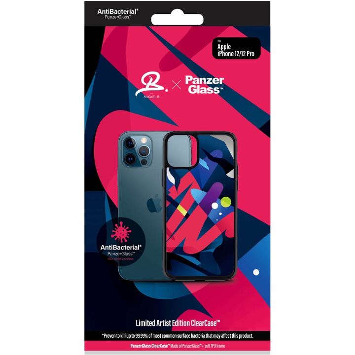 PanzerGlass védőtok Apple iPhone 12 | 12 Pro, Mikael B művész, Colorata
