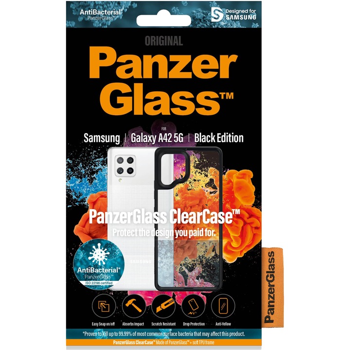 Husa de protectie PanzerGlass pentru Samsung Galaxy A42 5G, Transparenta