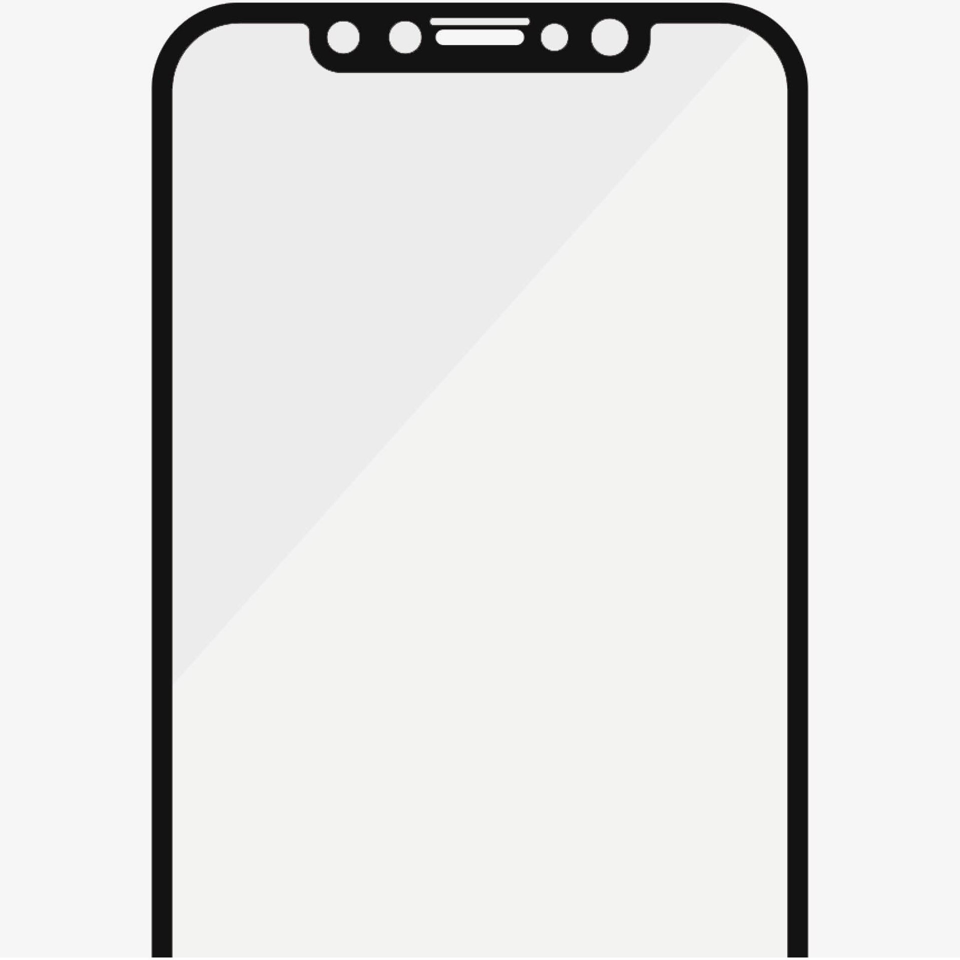 Folie de protectie PanzerGlass din sticla pentru Apple iPhone X/Xs/11, antireflex, Transparenta / Rama Neagra