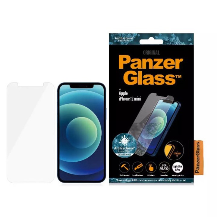 Стъклен протектор PanzerGlass PRO2707 за Apple iPhone 12 Mini, Прозрачен