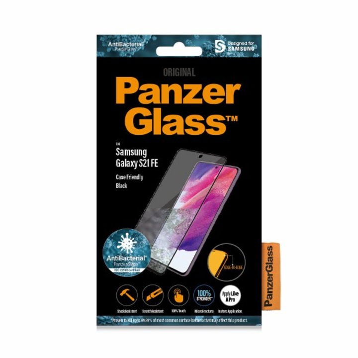 Стъклен протектор PanzerGlass за Samsung Galaxy S21 FE, Прозрачен