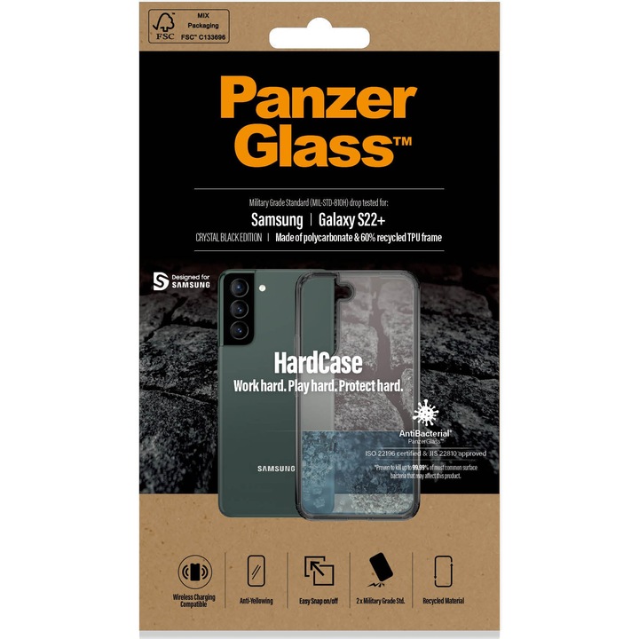 Husa de protectie PanzerGlass 372 pentru Samsung Galaxy S22+, Black
