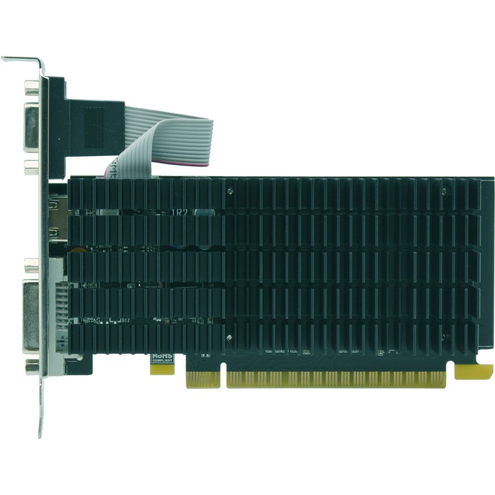 Видеокарта AFOX GEFORCE GT710 AF710-2048D3L5, 2GB, DDR3, LP, PASSIVE