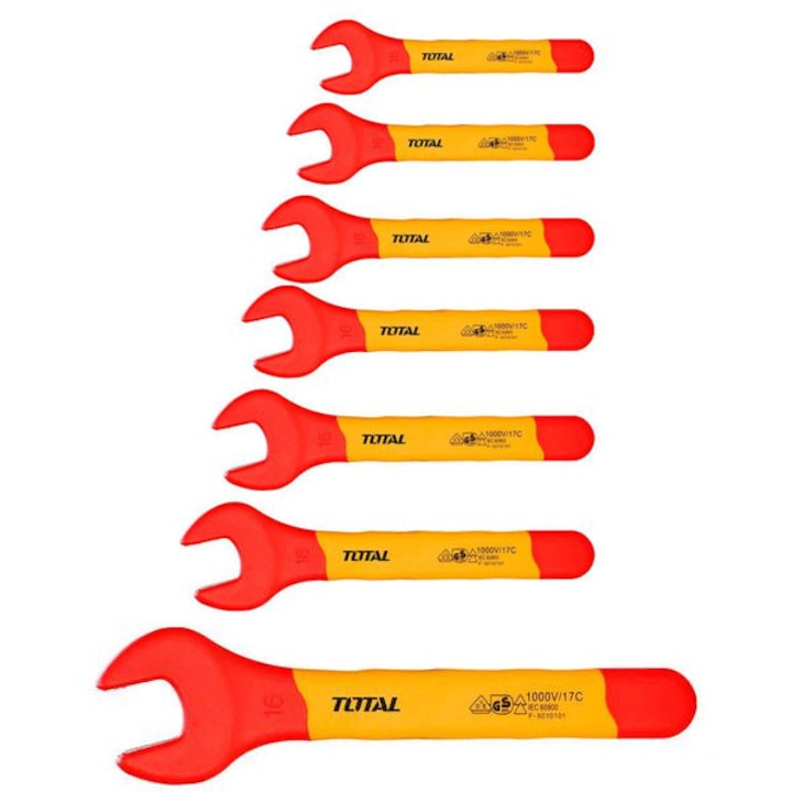 Set chei, Total Tools, 8 - 19 mm, 7 bucati