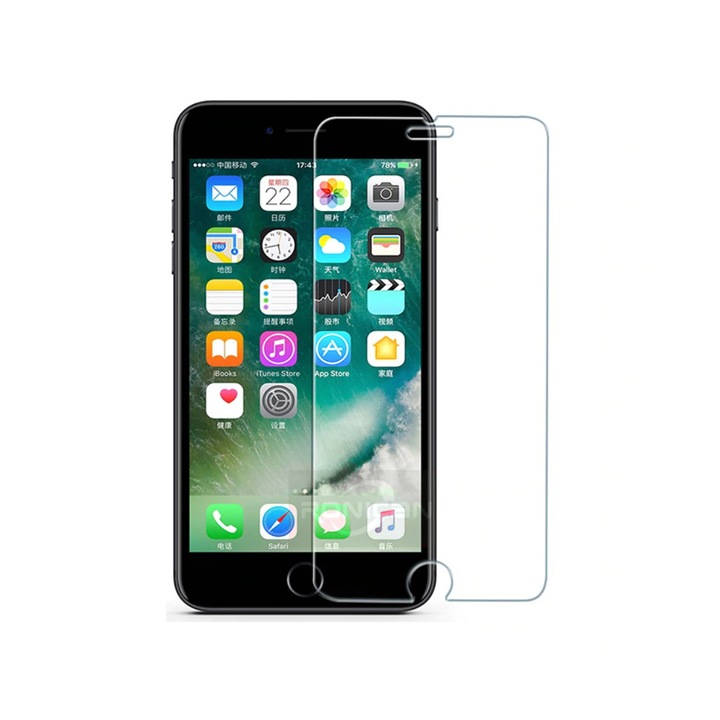 Стъклен протектор DeTech, за iPhone 6/6S, 0.3 mm, Прозрачен - 52051