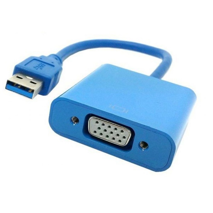 Преходник Delphi, USB3.0 към VGA, Син - 18164