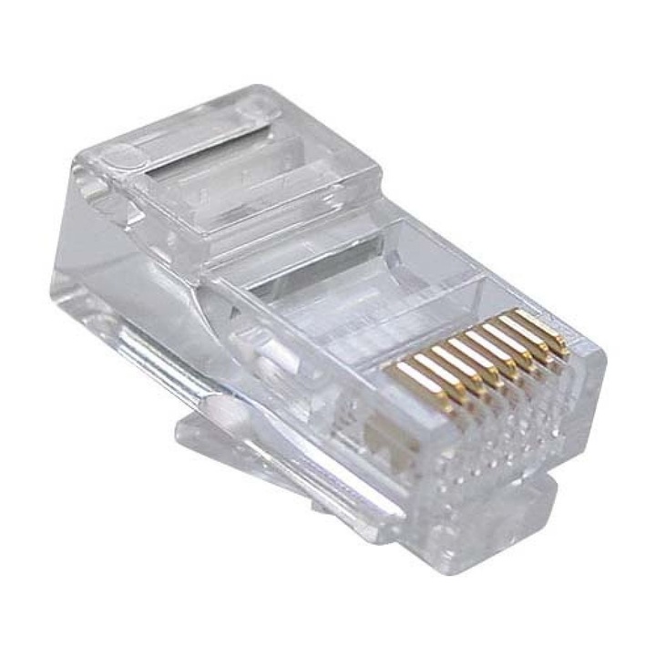 Букси Delphi, RJ-45, 100 бр в пакет, High quality, Прозрачни - 17141