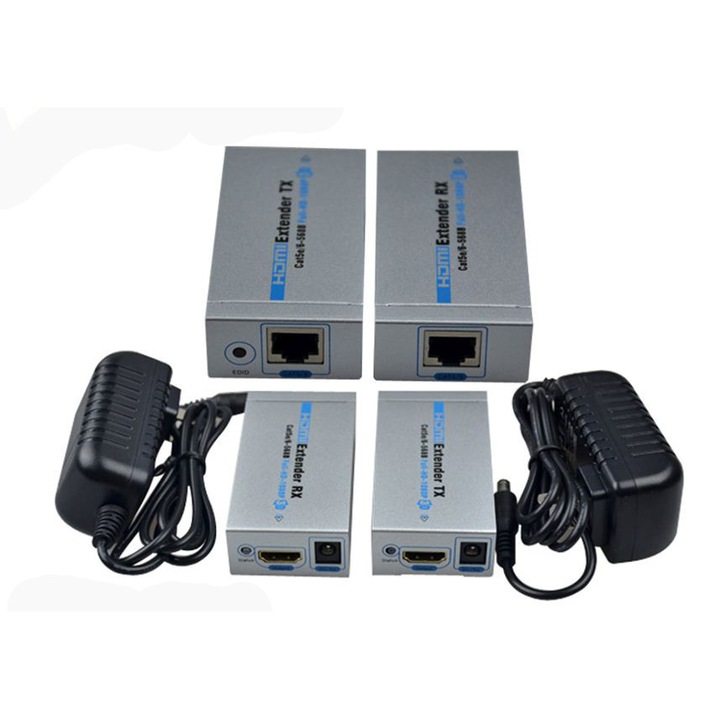 HDMI Удължител през LAN cat 5/6 до 60м, No brand - 18265