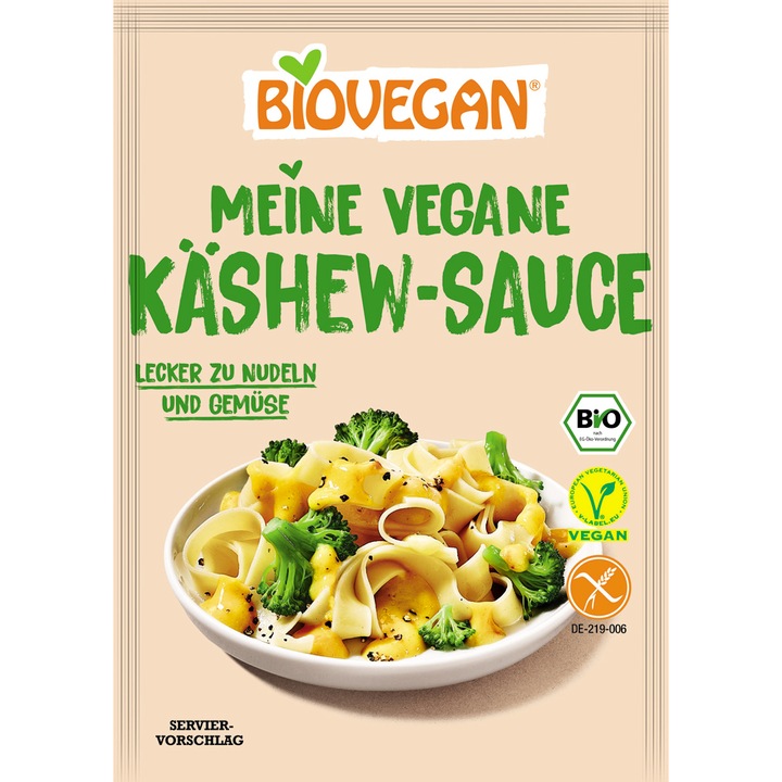 Mix pentru sos vegan cu caju, BIOVEGAN, fara gluten, bio, 25 g