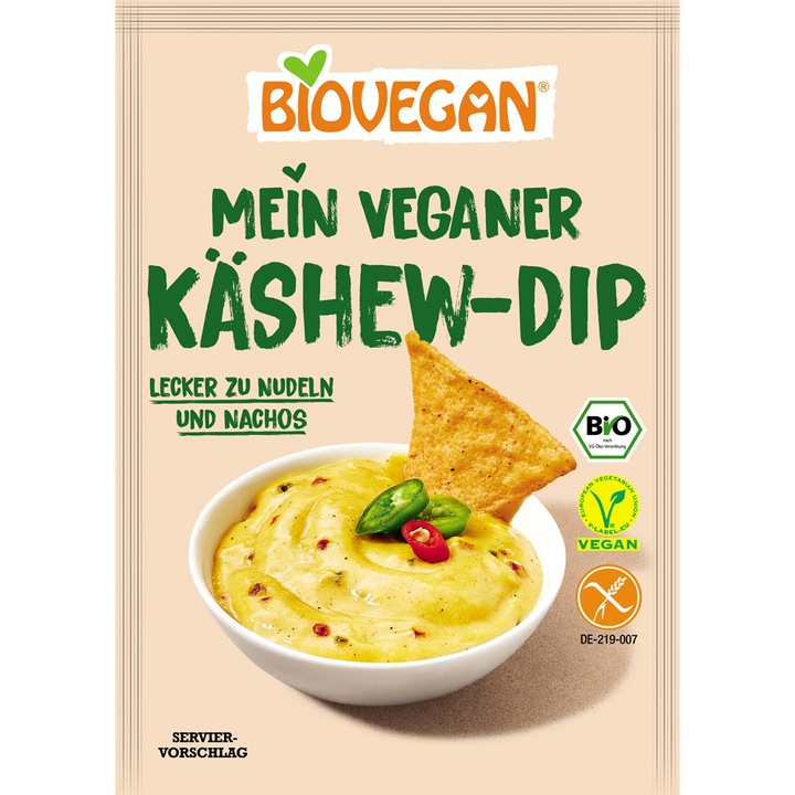 Mix pentru Dip vegan cu caju, Biovegan, farag luten, bio, 37.5 g
