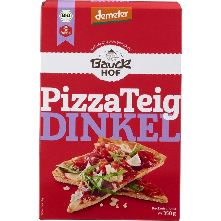 Mix de faina spelta pentru pizza Demeter bio, 350g, BauckHof