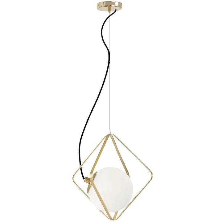 Lustra Tavan 1 sursa E27 60W Metal Sticla 340x340 cm