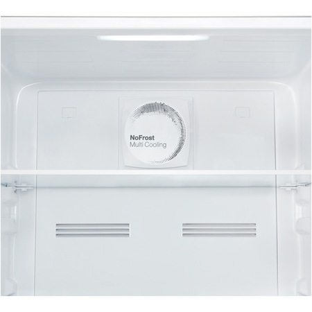 Combina frigorifica Heinner HCNF-V291SWDE++, 294 l, No Frost Multicooling, Clasa E, Freezer Shield, Iluminare LED, functie ECO, H 186 cm, Argintiu