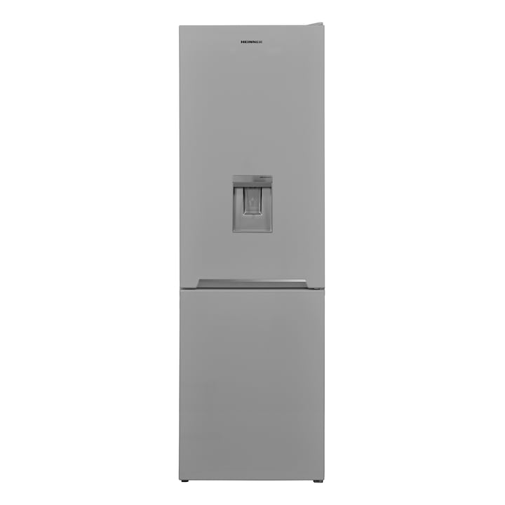 Heinner HCNF-V291SWDE++ Alulfagyasztós hűtőszekrény, E energiaosztály, 294 l, Led világítás, Super freezing, Eco, Ezüst