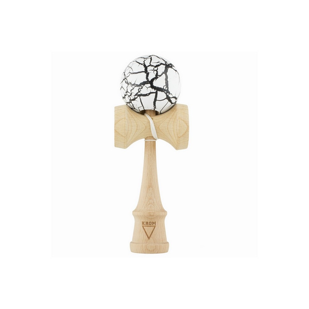 Kendama Krom Crack alb-negru
