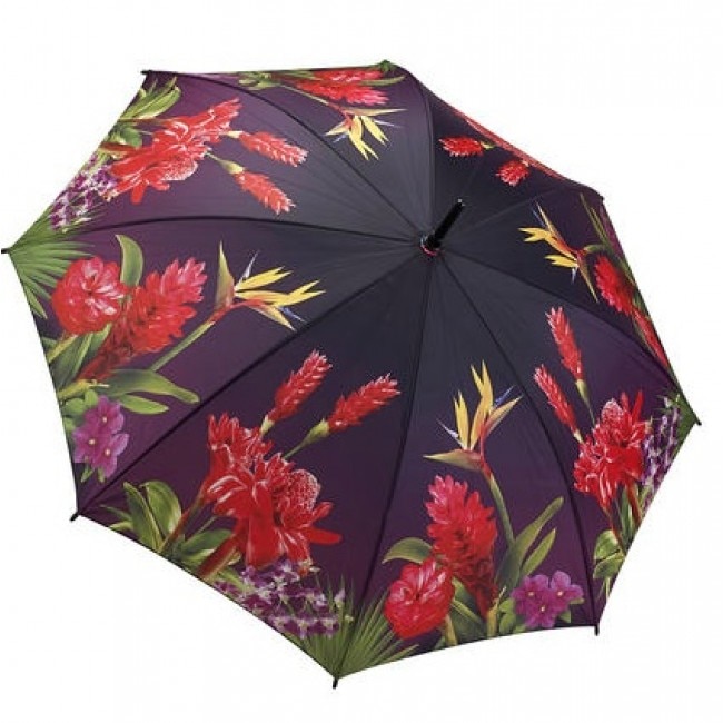 Umbrela pentru femei Galleria, Tropical Paradise, Dreapta, Ø122 cm, Multicolor