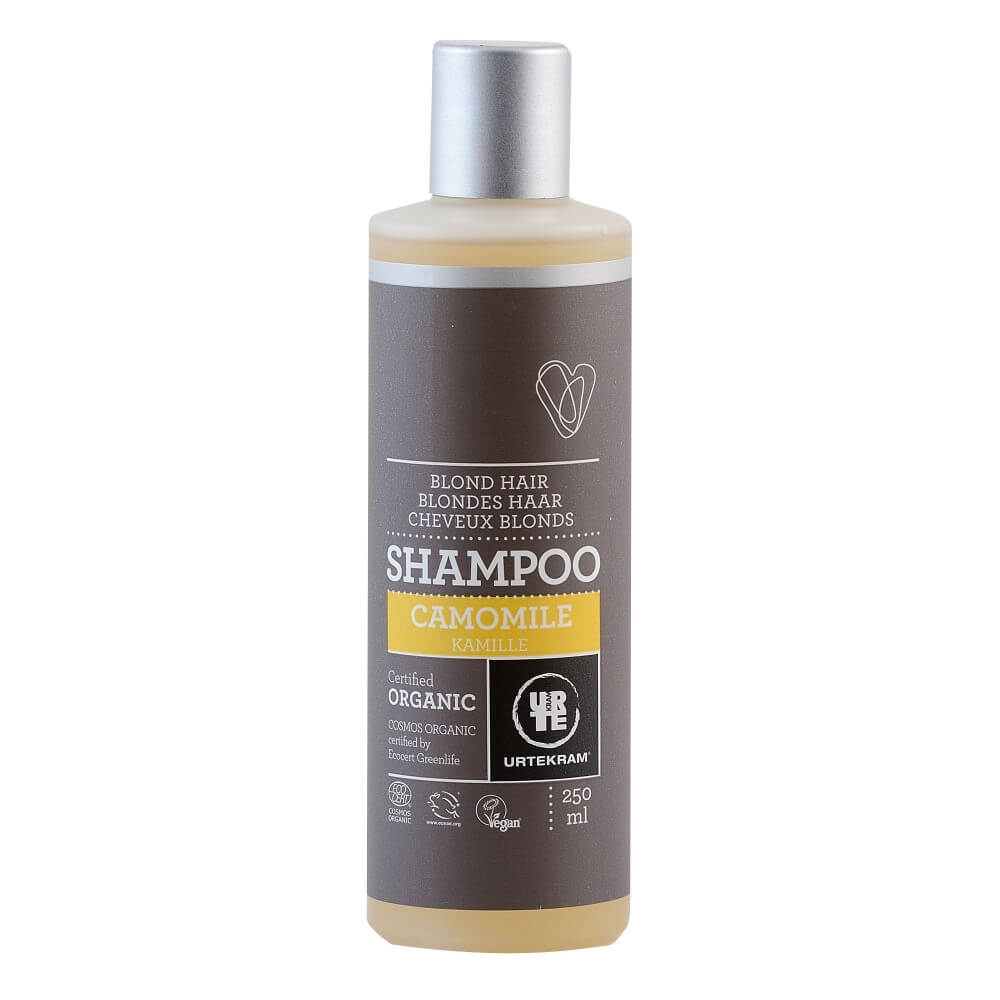 Sampon special antialergenic cu musetel pentru par blond, Urtekram Camomile, bio, 250 ml