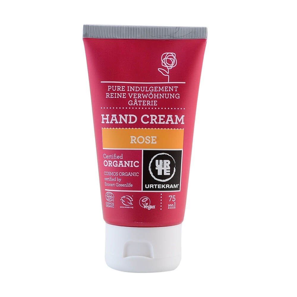 Crema de maini cu trandafiri Urtekram Rose, bio, 75 ml