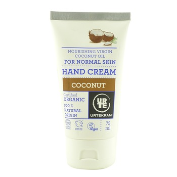 Crema de maini cu nectar de cocos Urtekram Coconut, bio, 75 ml Crema de maini cu nectar de cocos Urtekram Coconut, bio, 75 ml