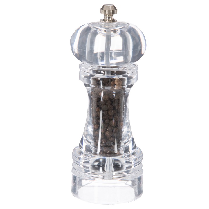 Akril daráló, átlátszó, kerámia szerkezet, 15 cm