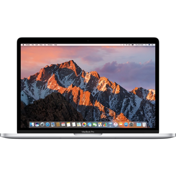 Laptop Apple MacBook Pro 13 cu procesor Intel® Dual Core™ i5 2.30GHz, 13.3", Ecran Retina, 8GB, 128GB SSD, Intel® Iris Plus Graphics 640, macOS Sierra, INT KB, Silver