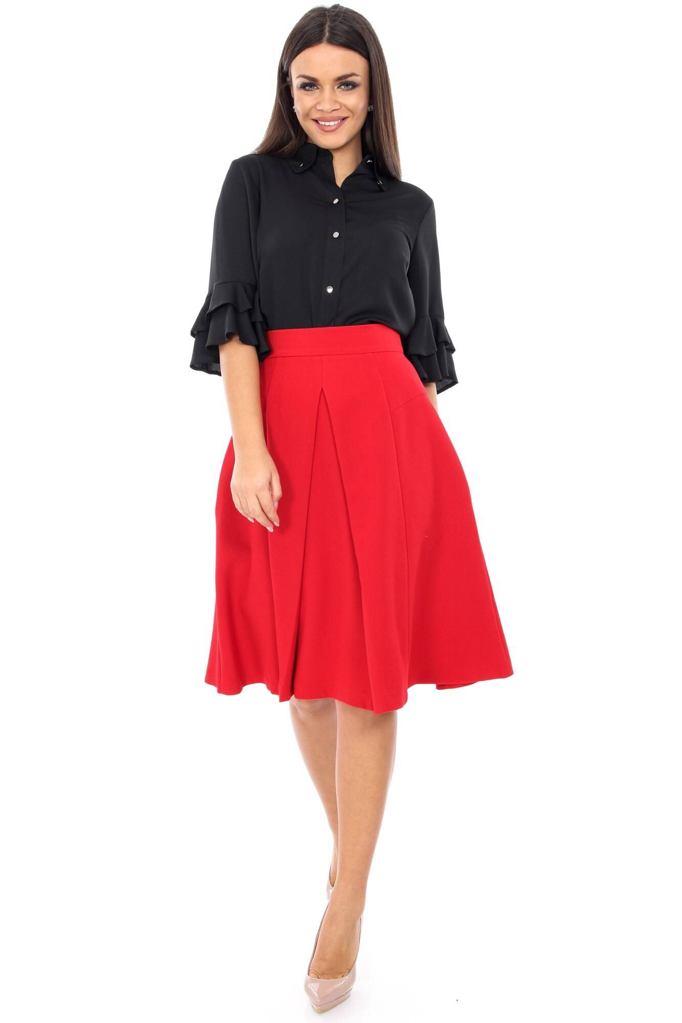 Bluza neagra, ROH, eleganta cu guler, 40