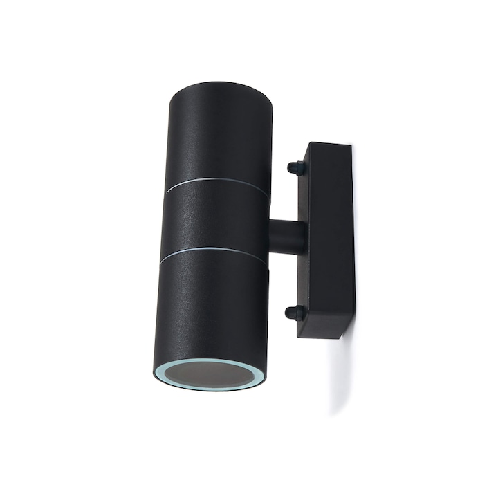 Aplica LED pentru exterior LVT Elor Aluminiu IP44 2 x GU10 Negru
