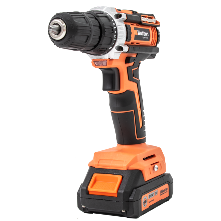 Masina de gaurit cu acumulator Wolfson, 21V, 2.0Ah, 2 acumulatori