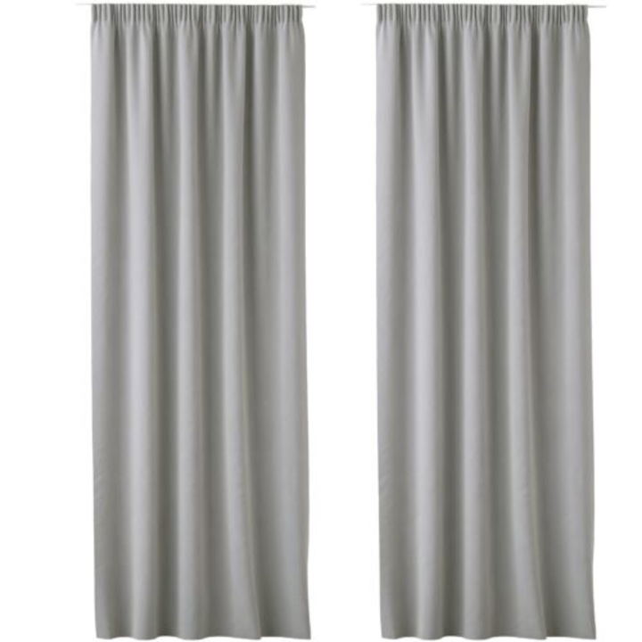 2 db-os Lola függöny szett Jemidi Rejansa mintával, 140 x 250 cm, szürke, poliészter, 55308.25.02