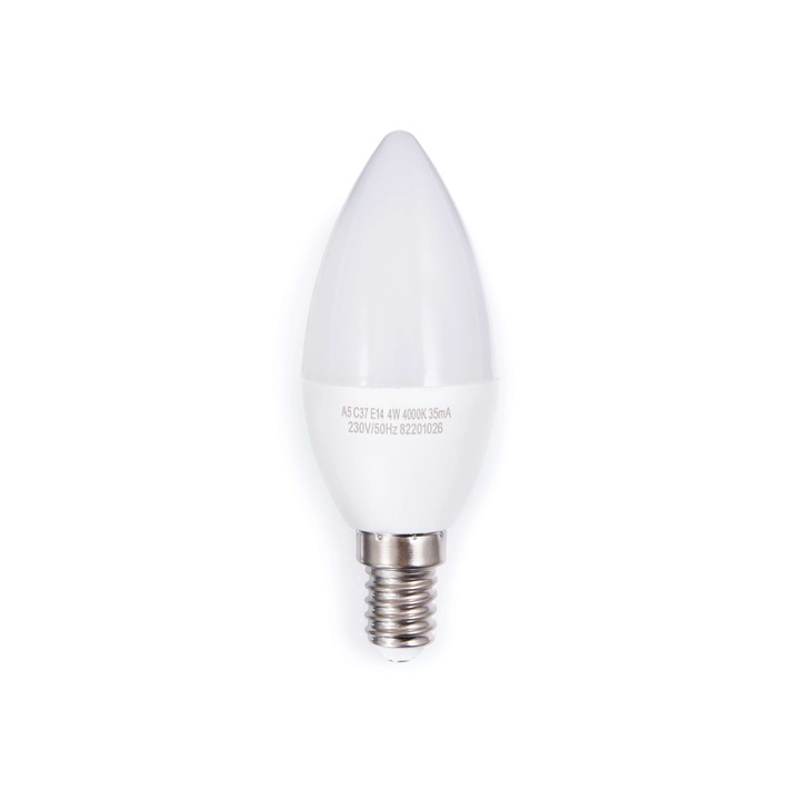 LED крушка Lumenix, E14, 4W, 420 lm, 4500K, Неутрално бяло
