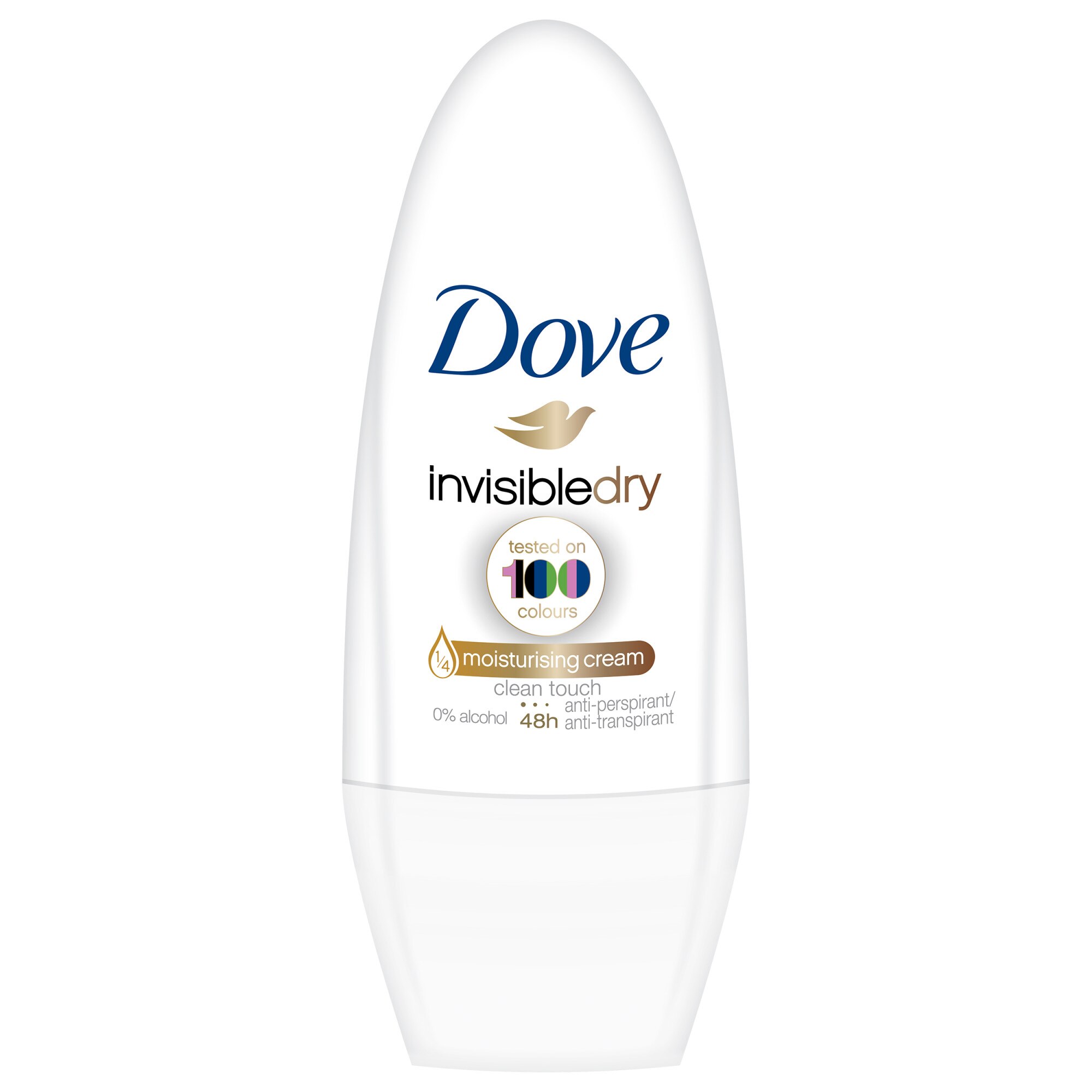 Deodorant antiperspirant roll-on Dove Invisible Dry, 50 ml