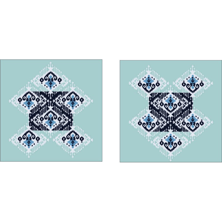 Perna imprimata 50 x 50 cm model ikat