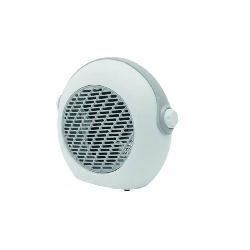 Aeroterma electrica portabila, Home FK 37/GY, 2 trepte de putere, 2000 W, alb/gri