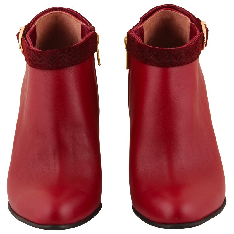 Botine Visiniu De Dama Hotstepper Concept Dark Red Apple Visiniu