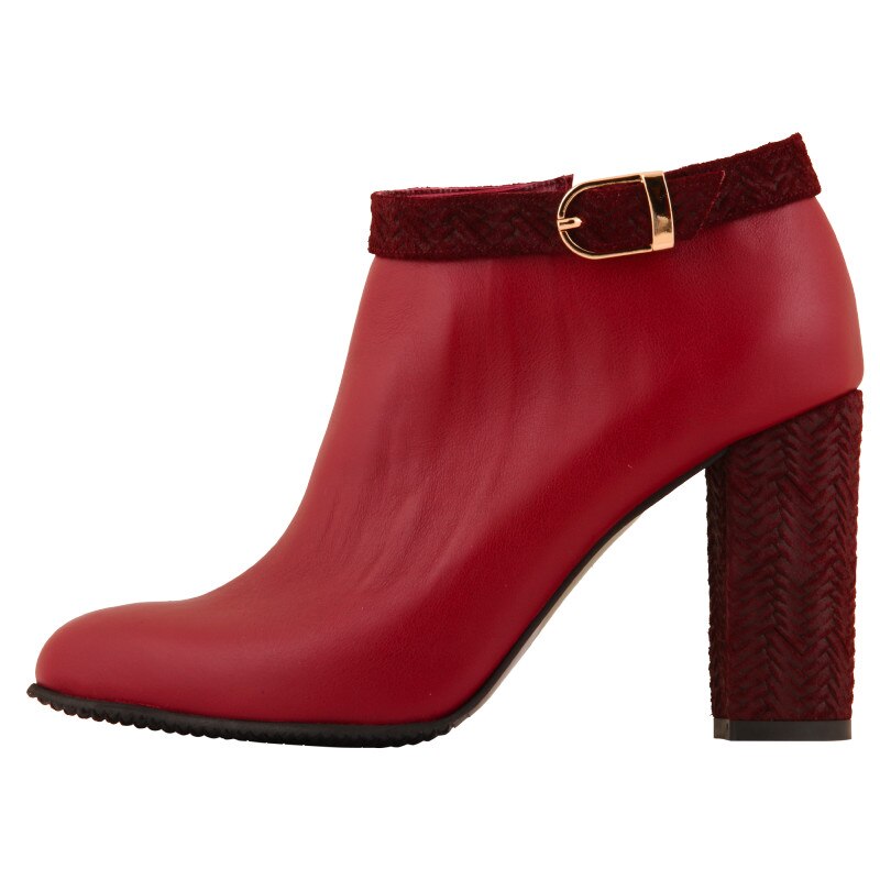 Botine Visiniu de dama Hotstepper Concept Dark Red Apple, Visiniu