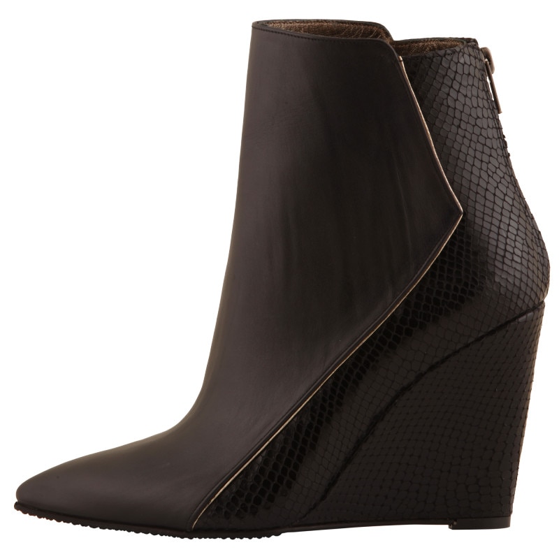 Botine Negru de dama Hotstepper Lovable Black Menace, Negru