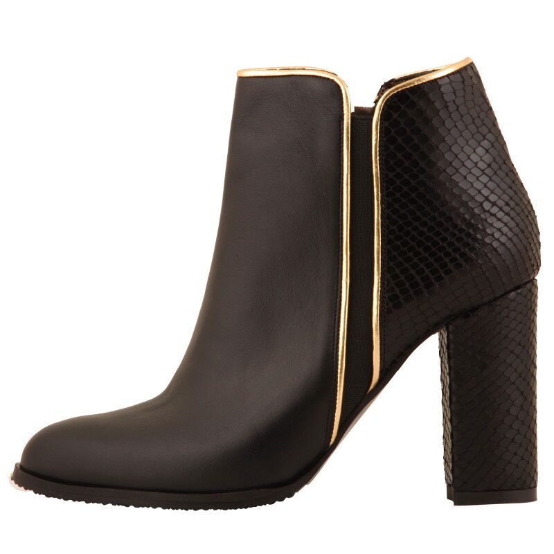 Botine Negru de dama Hotstepper New Wave Dark Menace, Negru