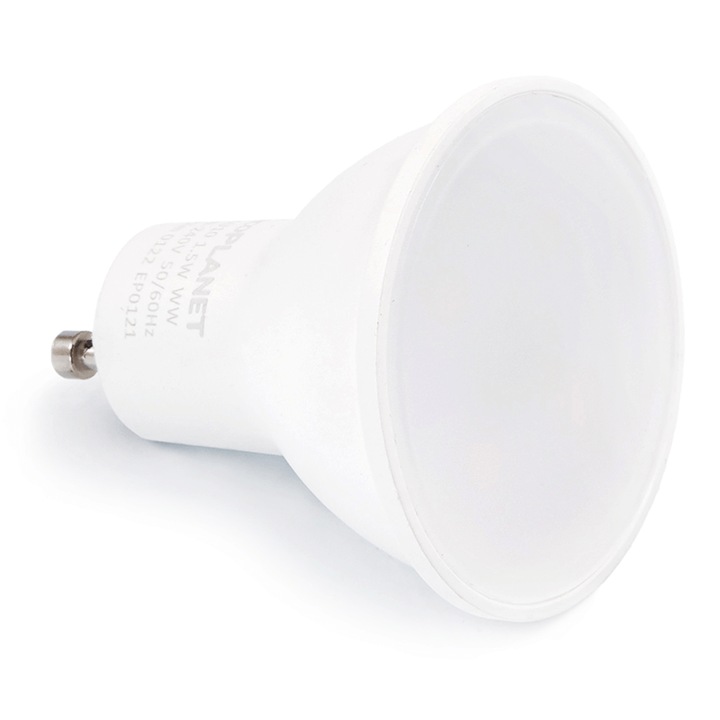 Bec LED Berge, GU10, 1.5W, 125 lm, 3000K, Alb cald
