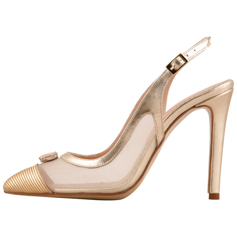 Pantofi Platina de dama Hotstepper Pin-Up Graceful, Platina