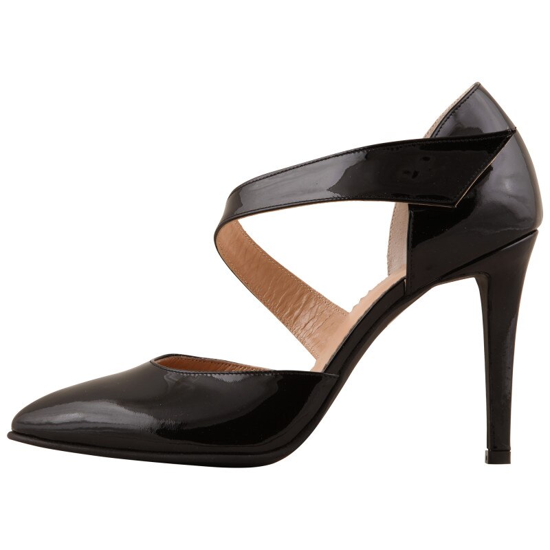 Pantofi Negru de dama Hotstepper Creative Glossy Black, Negru