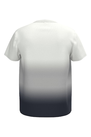 Pepe Jeans London, Тениска с овално деколте и лого, Бял/Сив