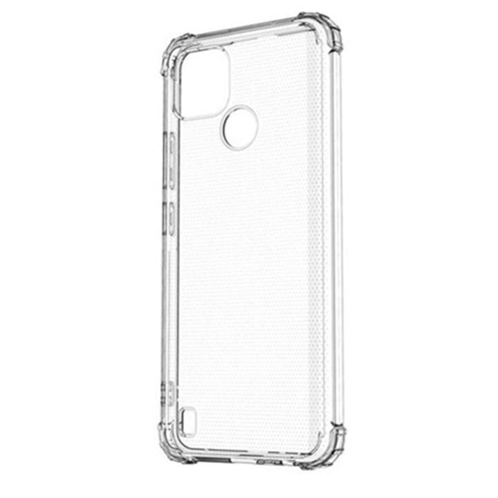Противоударен калъф за Realme C21, Crystal Clear, Slim Fit, TPU силикон, изключителна защита, прозрачен